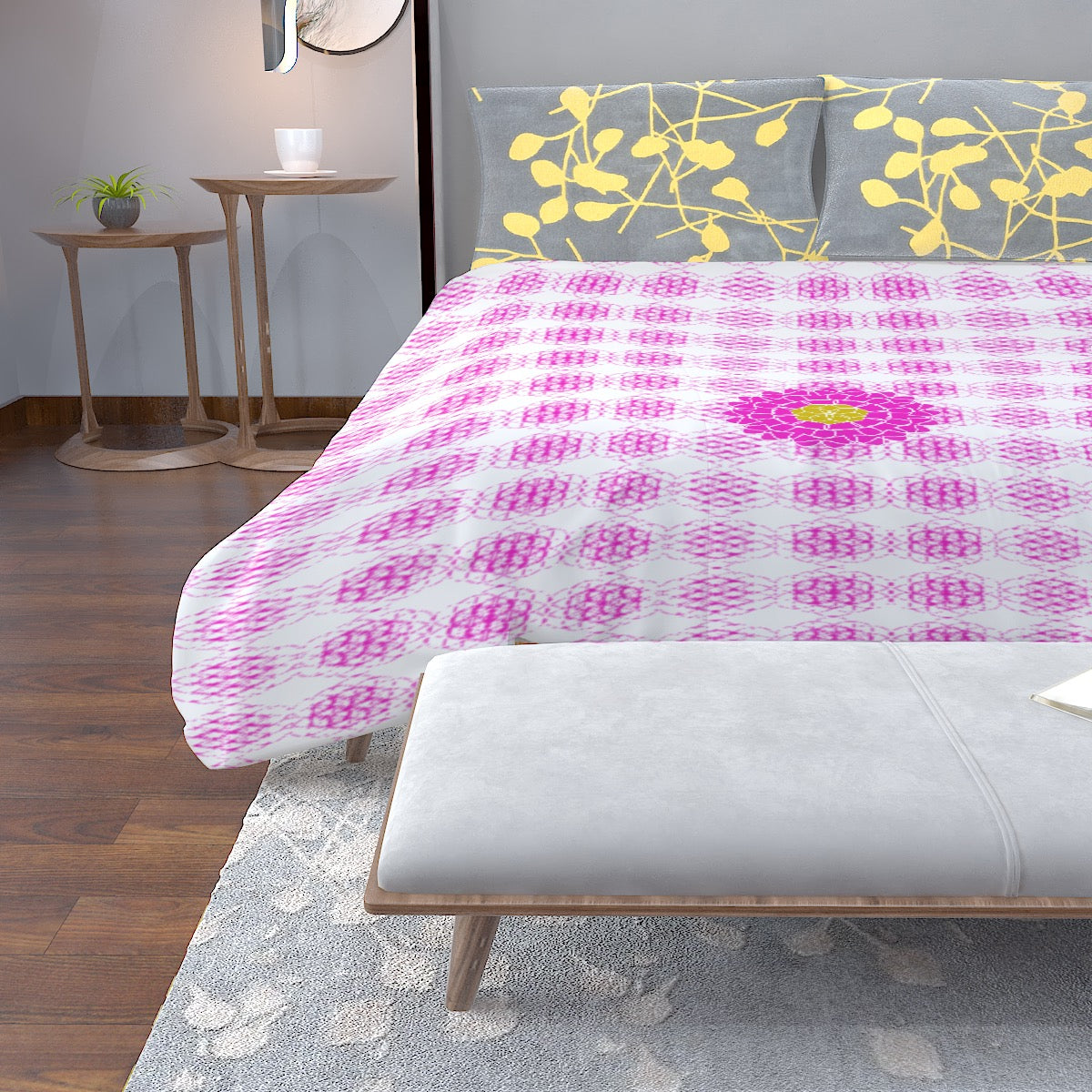 AetherX Prana Bed Quilt (Version 2: Pink - Twin, Queen, King)